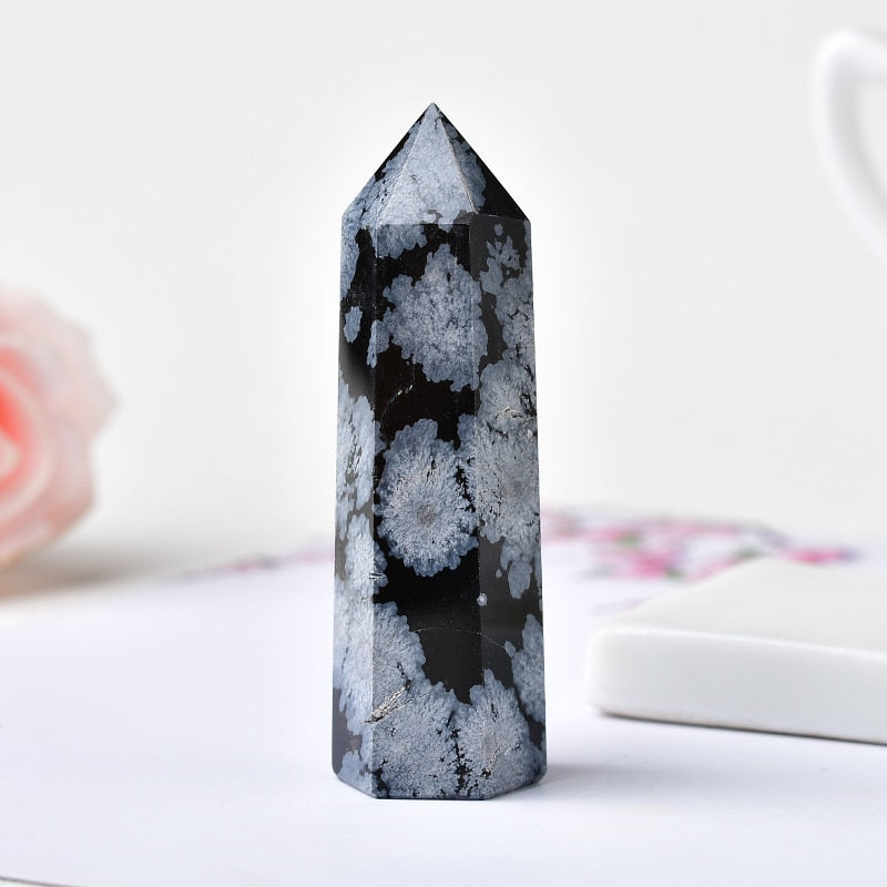 Natural Crystal/Stone Point Tower