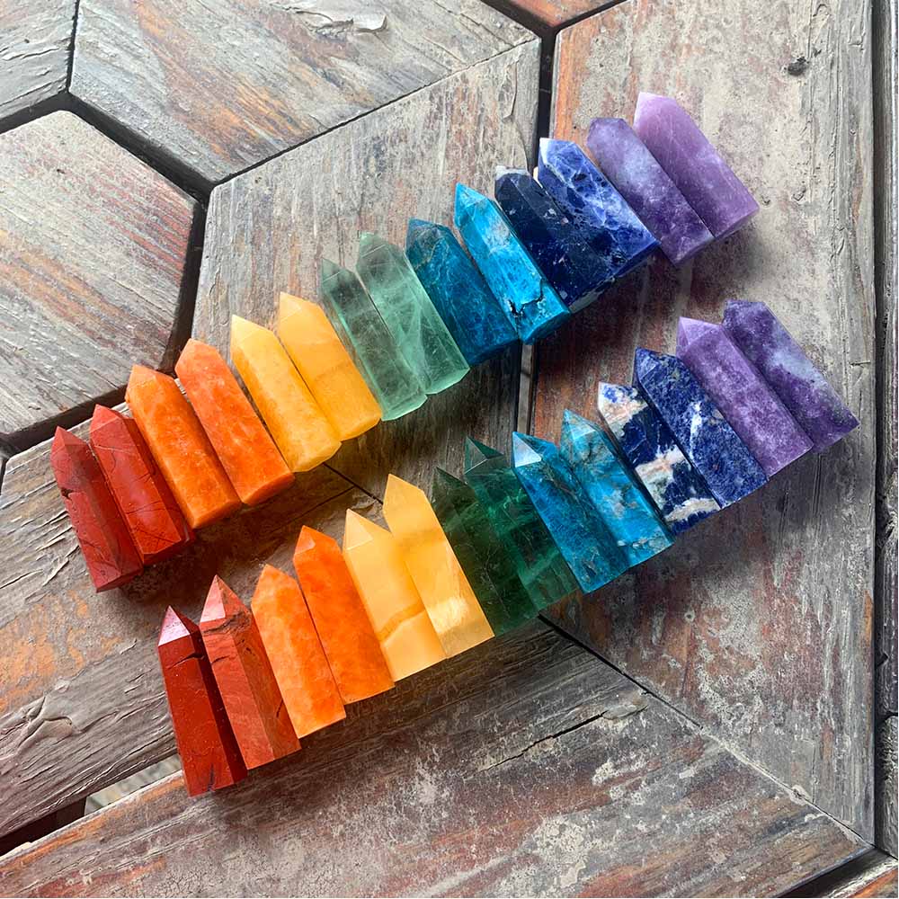 Chakra Crystal/Stone Pillar