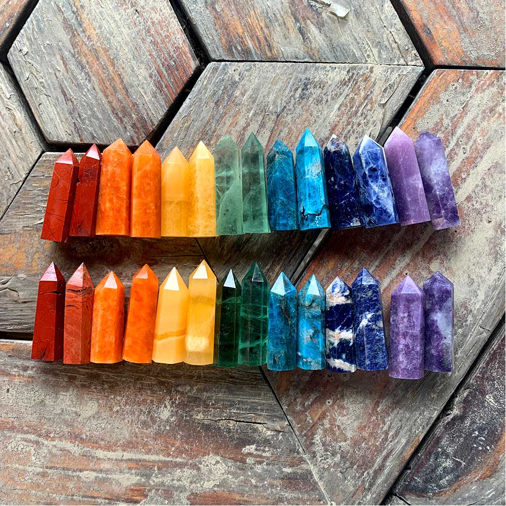 Chakra Crystal/Stone Pillar