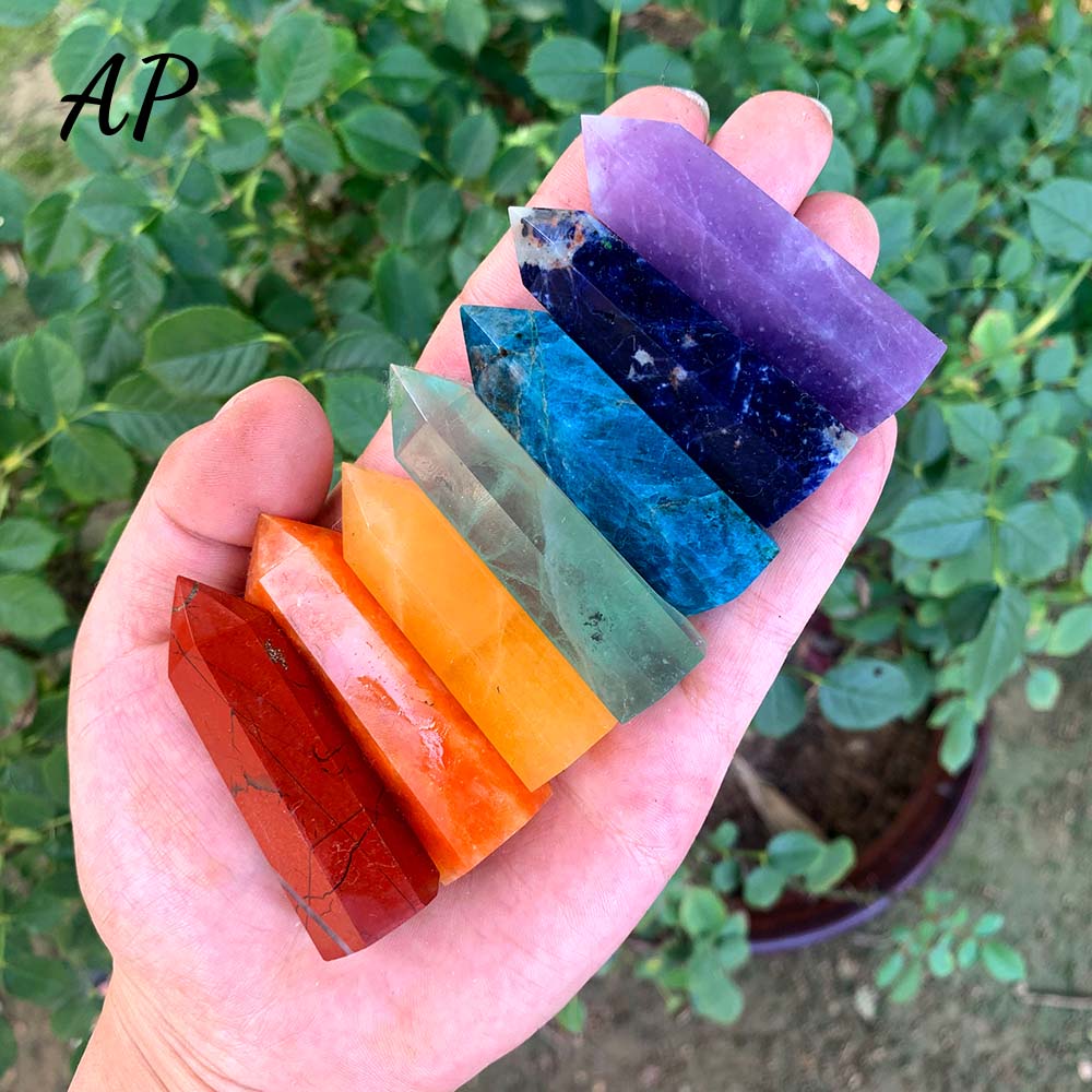 Chakra Crystal/Stone Pillar